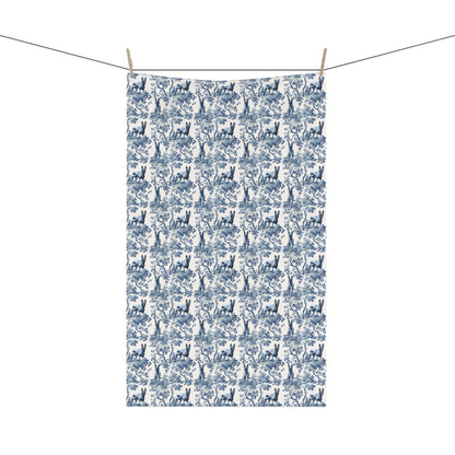 Belgian Malinois Garden Toile tea towel