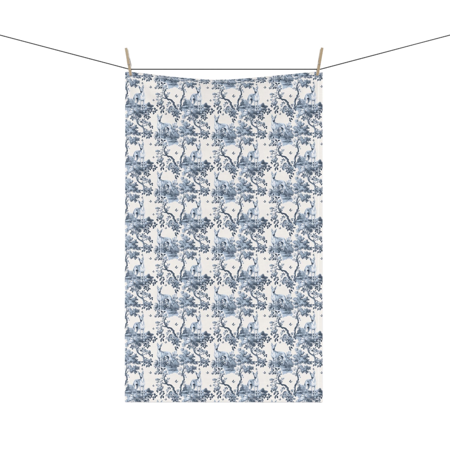 Pharaoh Hound Cotton Tea Towels - Toile Pattern