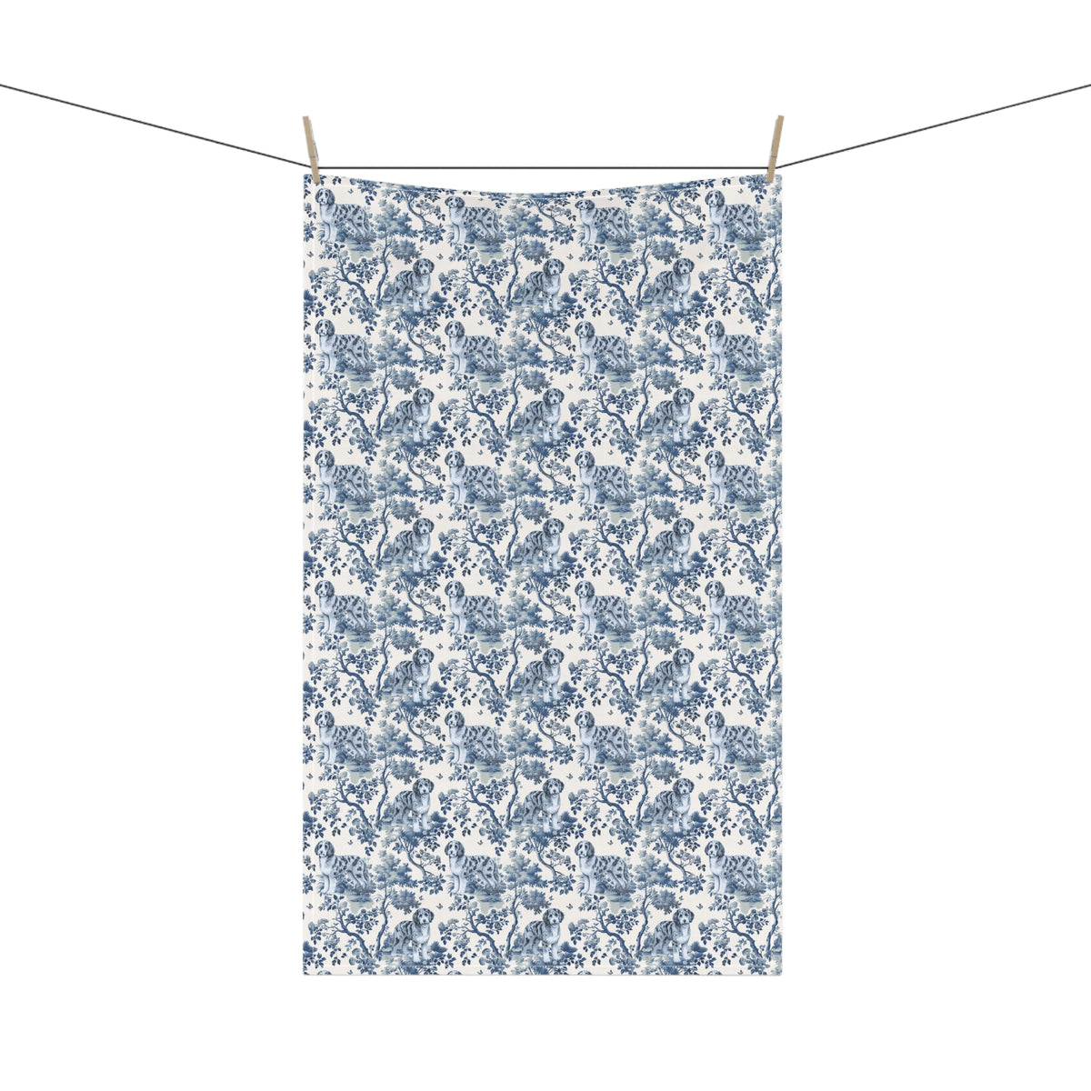 Aussiedoodle · Garden Toile Tea Towel