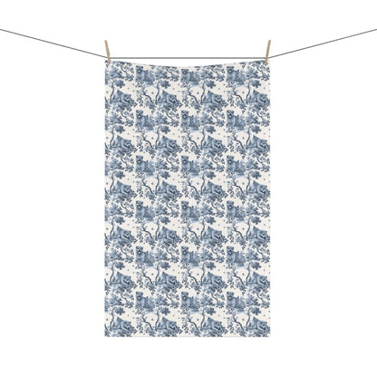 Norfolk Terrier Cotton Tea Towels - Toile Pattern