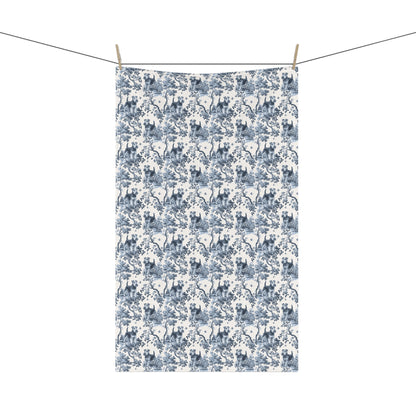 Welsh Terrier Cotton Tea Towels - Toile Pattern