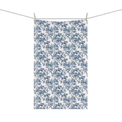 Horse Dressage Cotton Tea Towels - Toile Pattern