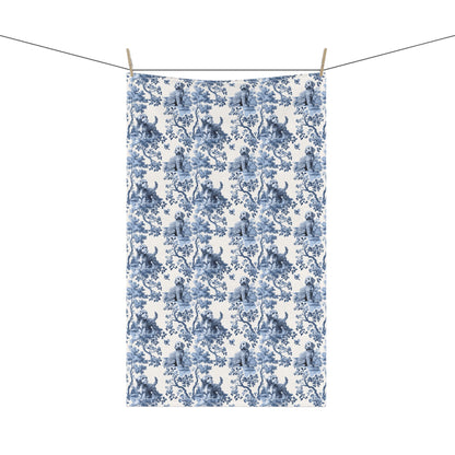 Cavapoo Cotton Tea Towels - Toile Pattern