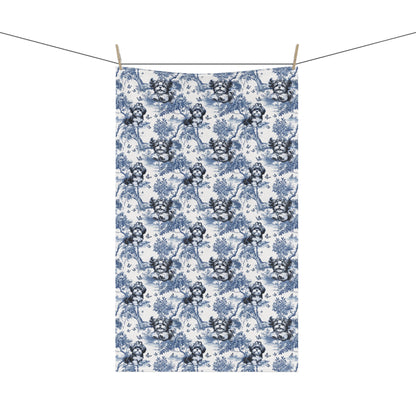 Shih Tzu Cotton Tea Towels - Toile Pattern