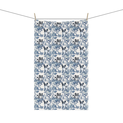 Papillon Cotton Tea Towels - Toile Pattern