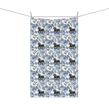 Labrador Retriever Cotton Tea Towels -Toile Pattern