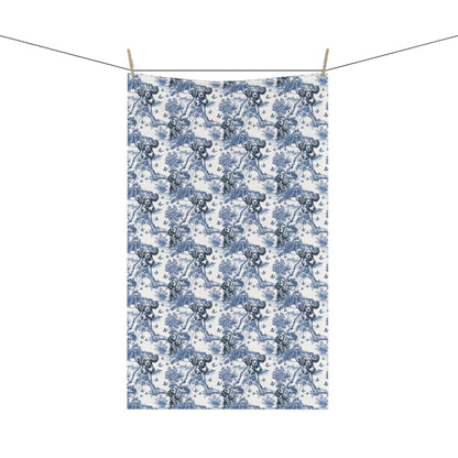 American Cocker Spaniel Cotton Tea Towels -Toile Pattern