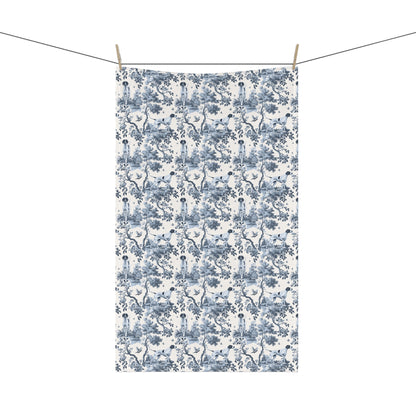 English Pointer Cotton Tea Towels - Toile Pattern