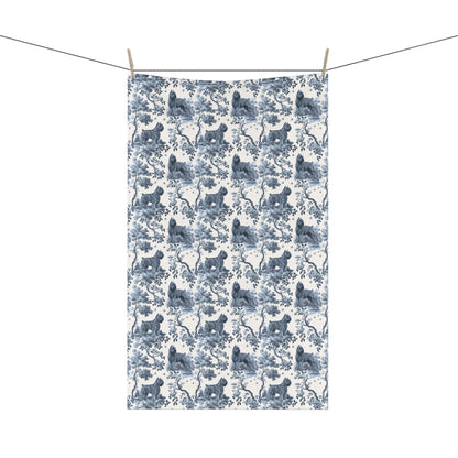 Bouvier des Flandres (Drop Ear) Cotton Tea Towels - Toile Pattern