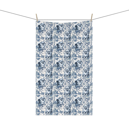 Pomeranian Cotton Tea Towels - Toile Pattern