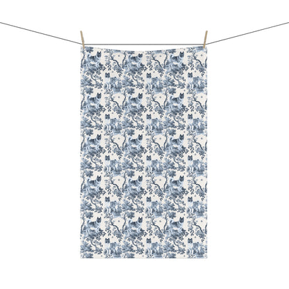 Akita Cotton Tea Towels -Toile Pattern