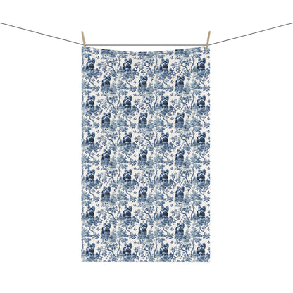 Yorkshire Terrier Cotton Tea Towels - Toile Pattern