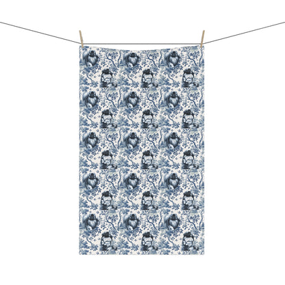 Pekingese Cotton Tea Towels -Toile Pattern