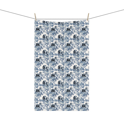 Australian Shepherd Cotton Tea Towels - Toile Pattern