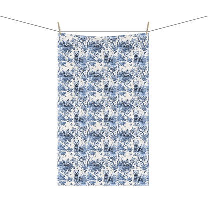 West Highland Terrier Cotton Tea Towels -Toile Pattern