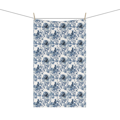 Bengal Cat Cotton Tea Towels - Toile Pattern