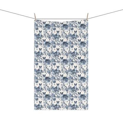 Cardigan Welsh Corgi Cotton Tea Towels - Toile Pattern