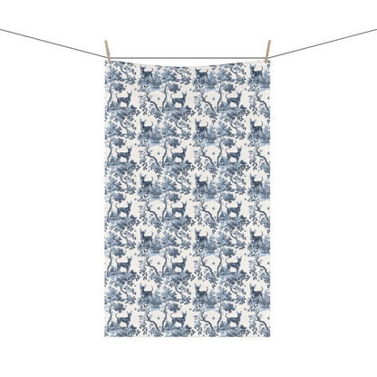 Russian Toy Shortcoat Cotton Tea Towels - Toile Pattern