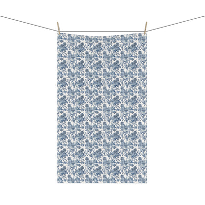 Cavalier King Charles Spaniel Ruby Garden Toile tea towel