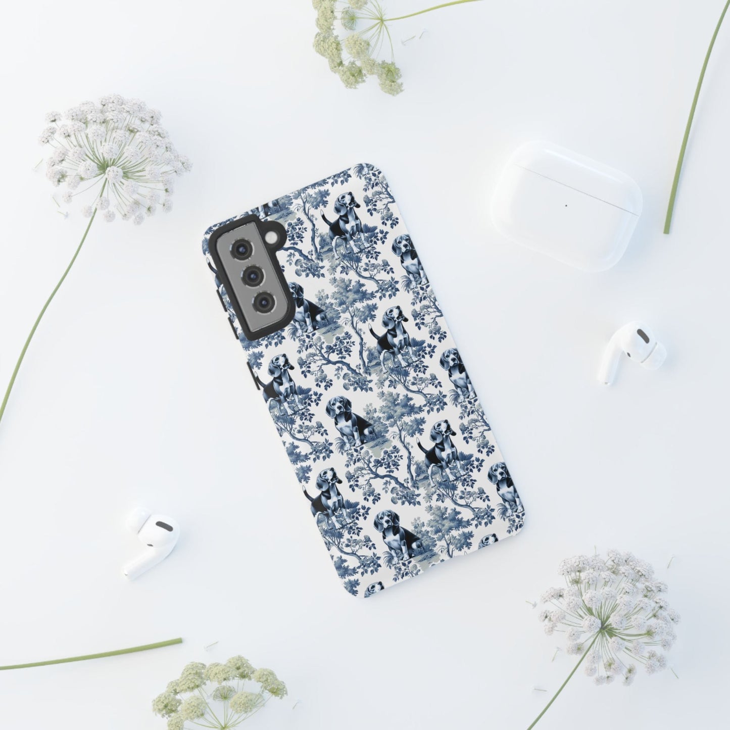 Beagle Phone Case - Toile Pattern