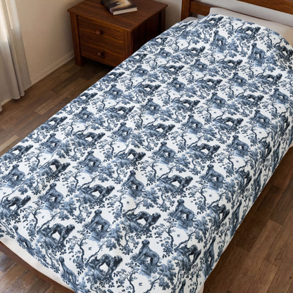 Irish Wolfhound Blanket - Toile Pattern