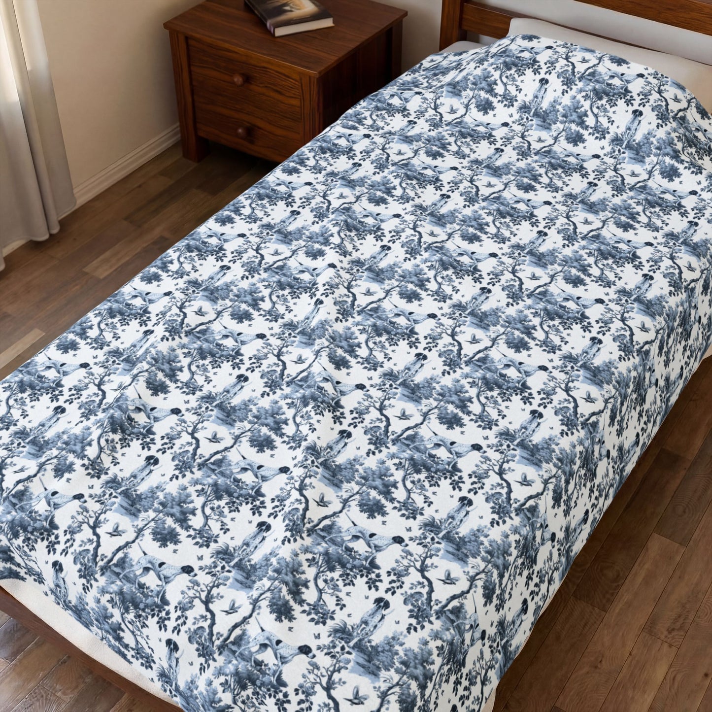 English Pointer Blanket - Toile Pattern