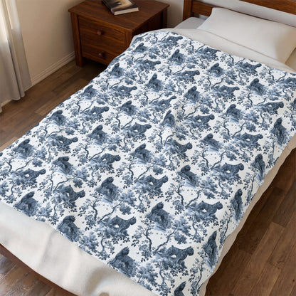 Bouvier des Flandres (Cropped) Blanket - Toile Pattern