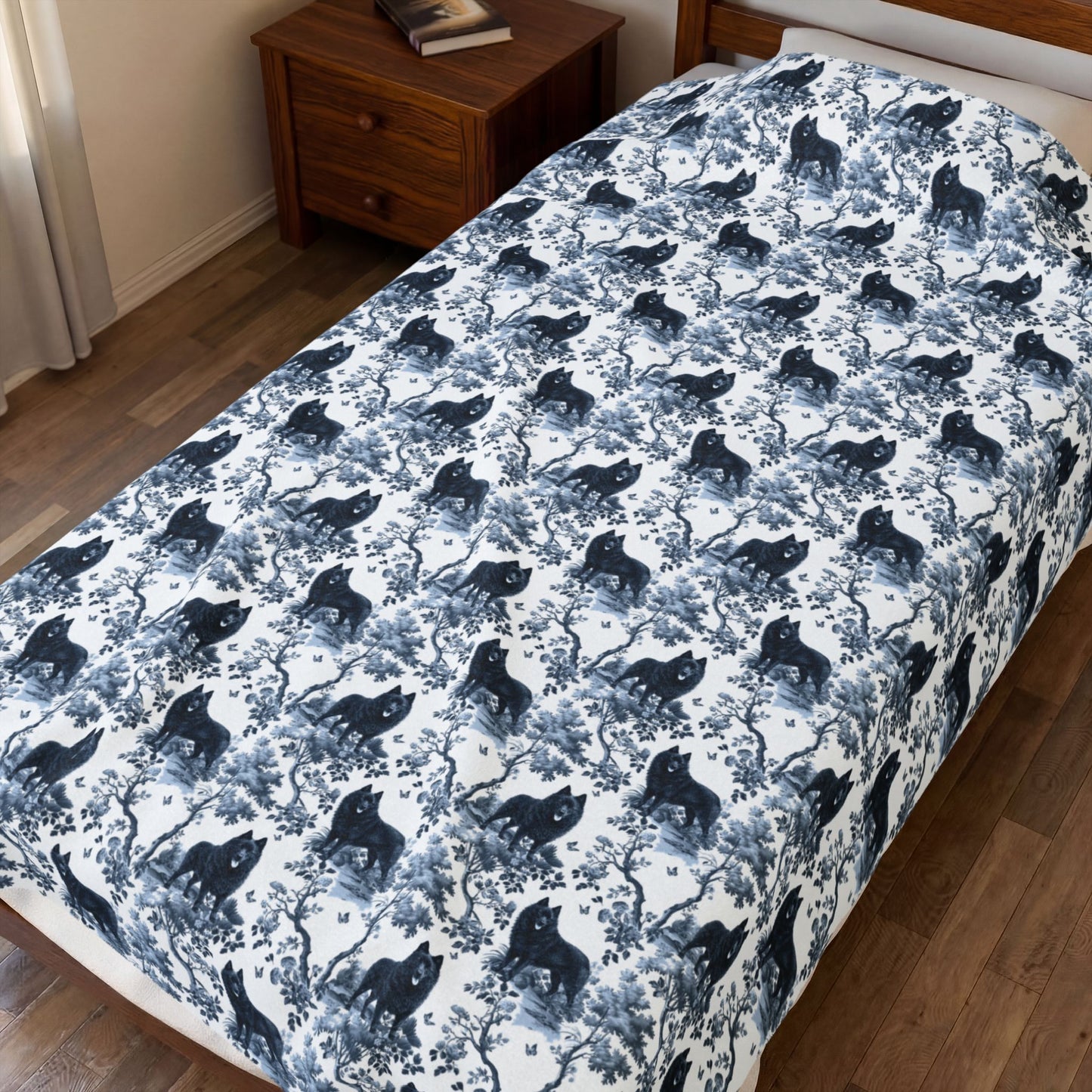 Schipperke Blanket - Toile Pattern