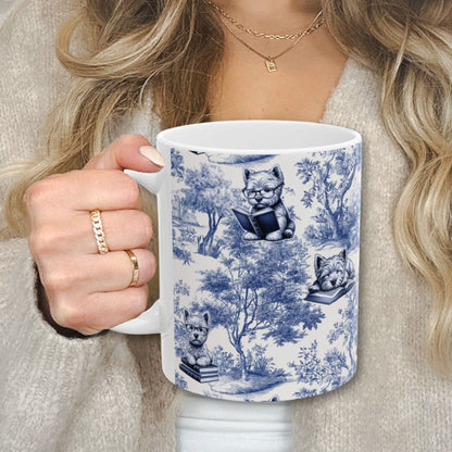 West Highland Terrier Mug - Toile Reading