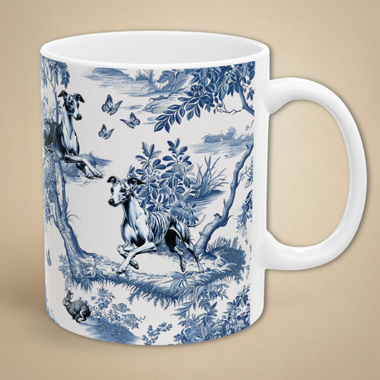 Whippet Mug - Toile